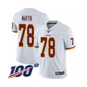 Youth Washington Redskins #78 Wes Martin White Vapor Untouchable Limited Player 100th Season Football Jersey