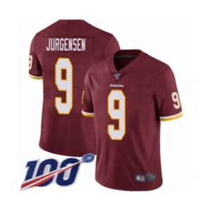 Youth Washington Redskins #9 Sonny Jurgensen Burgundy Red Team Color Vapor Untouchable Limited Player 100th Season Football Jersey