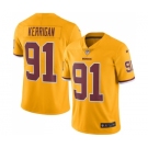 Youth Washington Redskins #91 Ryan Kerrigan Limited Gold Rush Vapor Untouchable Football Jersey