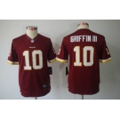 nike youth nfl jerseys washington redskins #10 griffiniii red[nike limited]