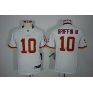 nike youth nfl jerseys washington redskins #10 griffiniii white[nike limited]