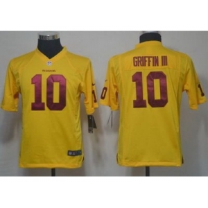 nike youth nfl jerseys washington redskins #10 griffiniii yellow[nike]