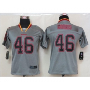nike youth nfl jerseys washington redskins #46 morris grey[nike lights out]