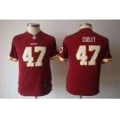 nike youth nfl jerseys washington redskins #47 cooley red[nike]