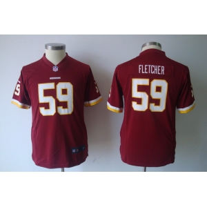nike youth nfl jerseys washington redskins #59 fletcher red[nike]