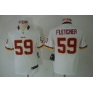 nike youth nfl jerseys washington redskins #59 fletcher white[nike limited]