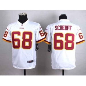 nike youth nfl jerseys washington redskins #68 scherff white[nike]