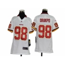 nike youth nfl jerseys washington redskins #98 orakpo white[nike]