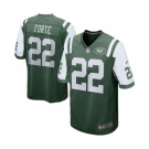 Men New York Jets #22 Matt Forte Green Game Jersey