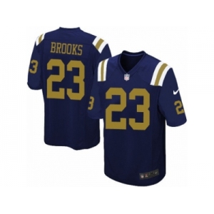 Men Nike New York Jets #23 Terrence Brooks Game Navy Blue Alternate NFL Jersey