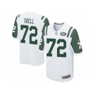 Men Nike New York Jets #72 Brandon Shell Game White NFL Jersey