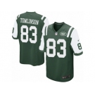 Men Nike New York Jets #83 Eric Tomlinson Game Green Team Color NFL Jersey