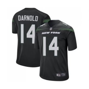 Men's New York Jets #14 Sam Darnold Game Black Alternate Football Jersey