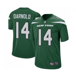 Men's New York Jets #14 Sam Darnold Game Green Team Color Football Jersey