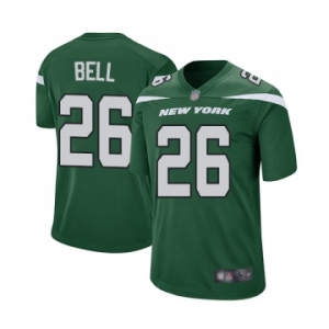 Men's New York Jets #26 Le'Veon Bell Game Green Team Color Football Jersey