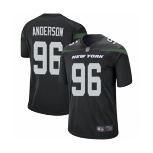 Men's New York Jets #96 Henry Anderson Game Black Alternate Football Jersey