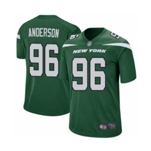 Men's New York Jets #96 Henry Anderson Game Green Team Color Football Jersey