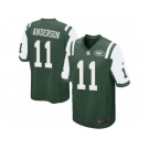 Men's Nike New York Jets #11 Robby Anderson Game Green Team Color NFL Jersey