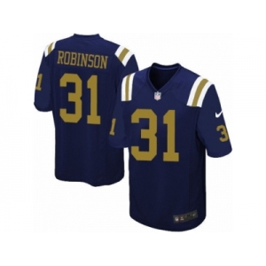 Men's Nike New York Jets #31 Khiry Robinson Game Navy Blue Alternate NFL Jersey