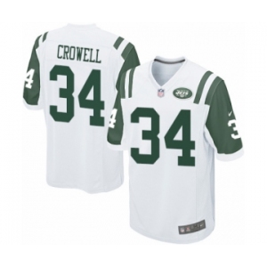 Men's Nike New York Jets #34 Isaiah Crowell Game White NFL Jersey