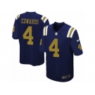 Men's Nike New York Jets #4 Lac Edwards Game Navy Blue Alternate NFL Jersey