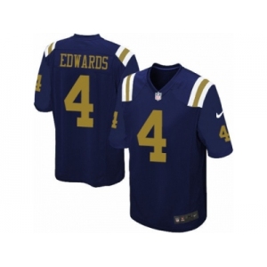 Men's Nike New York Jets #4 Lac Edwards Game Navy Blue Alternate NFL Jersey