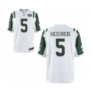 Men's Nike New York Jets #5 Christian Hackenberg Game White NFL Jersey