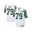 Men's Nike New York Jets #79 Brent Qvale Game White NFL Jersey