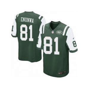 Men's Nike New York Jets #81 Quincy Enunwa Game Green Team Color NFL Jersey