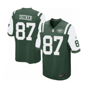 Men's Nike New York Jets #87 Eric Decker Game Green Team Color NFL Jersey