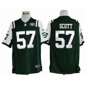 nike nfl jerseys new york jets #57 scott green[game]