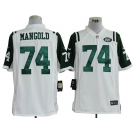 nike nfl jerseys new york jets #74 nick mangold white[game]