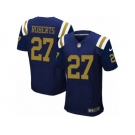 Men Nike New York Jets #27 Darryl Roberts Elite Navy Blue Alternate NFL Jersey