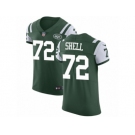 Men Nike New York Jets #72 Brandon Shell Elite Green Team Color NFL Jersey
