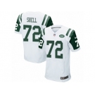 Men Nike New York Jets #72 Brandon Shell Elite White NFL Jersey