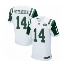 Men's Nike New York Jets #14 Ryan Fitzpatrick Elite White NFL Jersey