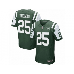 Men's Nike New York Jets #25 Shamarko Thomas Elite Green Team Color NFL Jersey