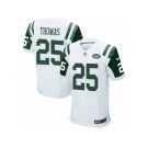 Men's Nike New York Jets #25 Shamarko Thomas Elite White NFL Jersey