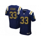 Men's Nike New York Jets #33 Jamal Adams Elite Navy Blue Alternate NFL Jersey