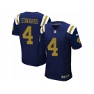 Men's Nike New York Jets #4 Lac Edwards Elite Navy Blue Alternate NFL Jersey
