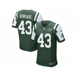 Men's Nike New York Jets #43 Julian Howsare Elite Green Team Color NFL Jersey