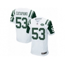 Men's Nike New York Jets #53 Mike Catapano Elite White NFL Jersey