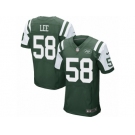 Men's Nike New York Jets #58 Darron Lee Elite Green Team Color NFL Jersey