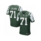 Men's Nike New York Jets #71 Ben Ijalana Elite Green Team Color NFL Jersey