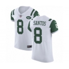 Men's Nike New York Jets #8 Cairo Santos White Vapor Untouchable Elite Player NFL Jersey