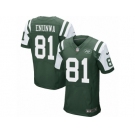 Men's Nike New York Jets #81 Quincy Enunwa Elite Green Team Color NFL Jersey