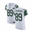 Men's Nike New York Jets #89 Chris Herndon White Vapor Untouchable Elite Player NFL Jersey