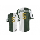 Nike New York Jets #5 Christian Hackenberg Green White Men's Stitched NFL Elite Split Jersey