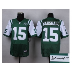 nike jerseys new york jets #15 brandon marshall green [Elite][signature]