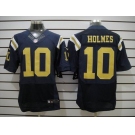 nike nfl jerseys new york jets #10 holmes dk.blue[Elite]
